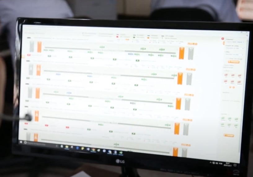 Monitoramento das linhas